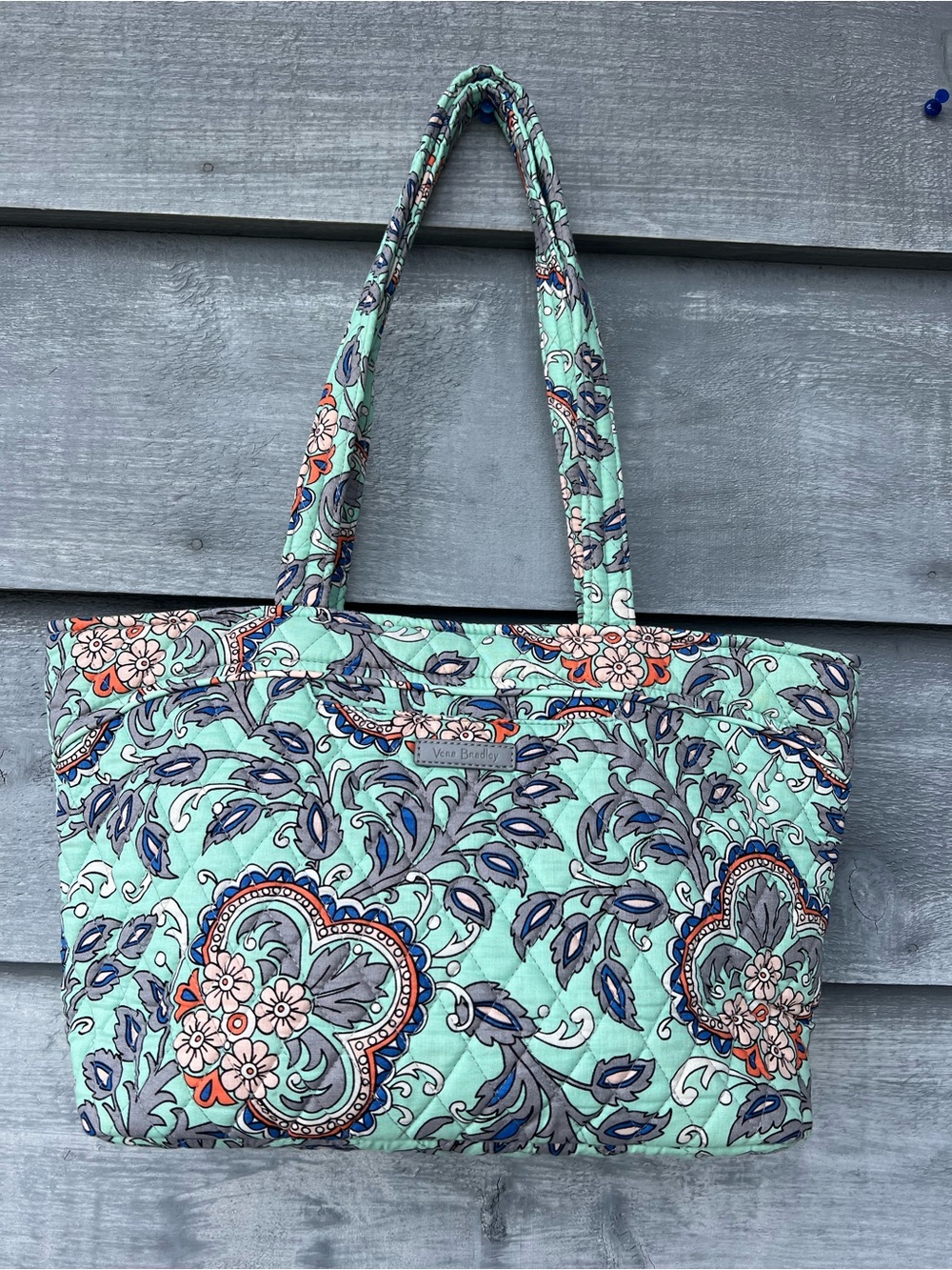 Vera Bradley Get Going Tote Fan Flowers EUC